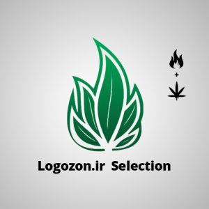 لوگو طرح برگ و‌ آتش