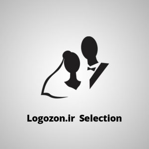 لوگو طرح عروسی و عروس داماد