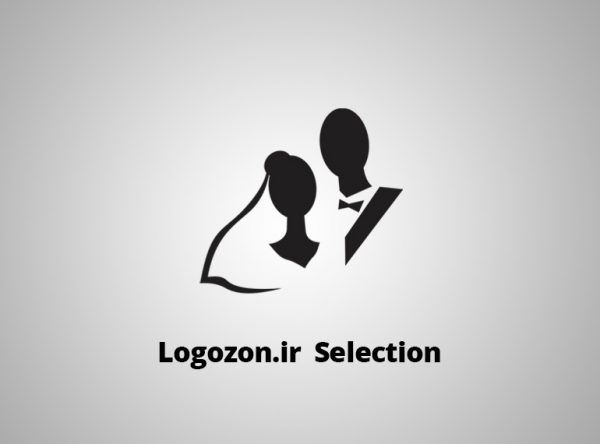 لوگو طرح عروسی و عروس داماد