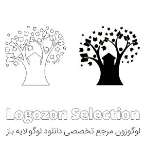لوگو درخت و کلبه